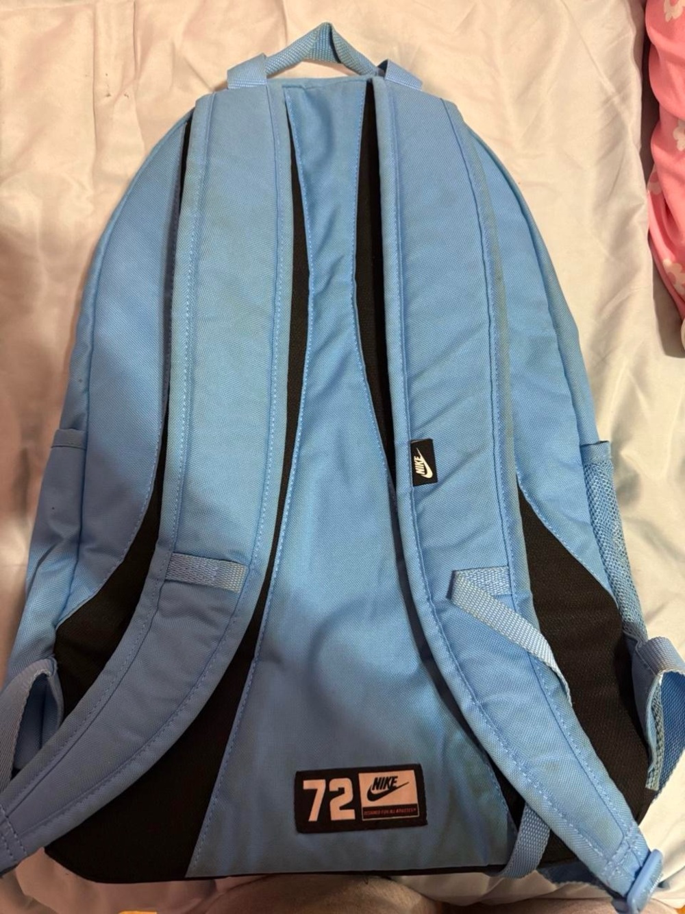 Nike Light Blue Unisex Backpack with Bungee Cord - Picture 4 of 4